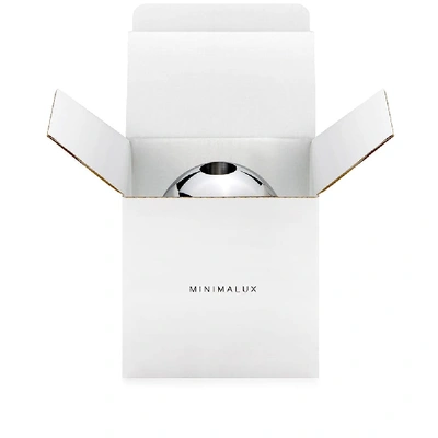 Shop Minimalux Aluminium Spherical Candle Holder In Silver