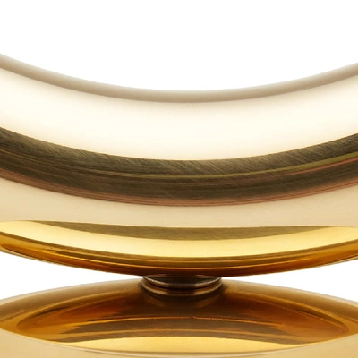 Shop Minimalux Brass U Candle Holder In Gold