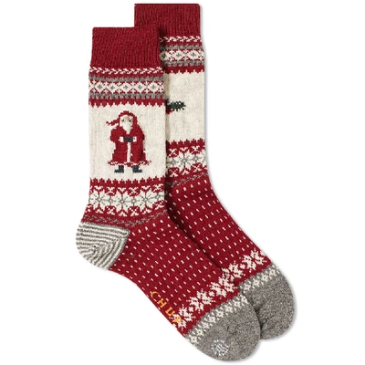 Shop Chup By Glen Clyde Company Chup Santa Sock In Red