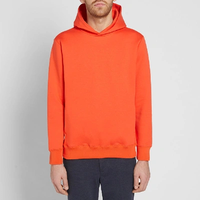 Shop Edifice Double Knit Hoody In Orange