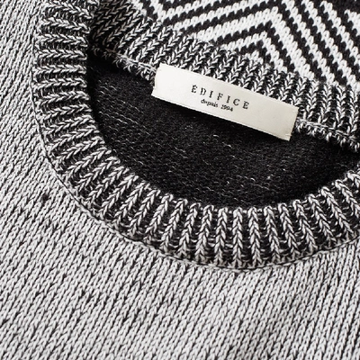 Shop Edifice Nordic Crew Knit In Grey