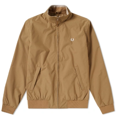 Shop Fred Perry Brentham Jacket In Brown