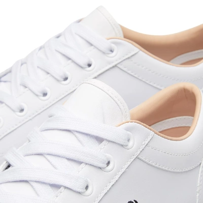 Shop Fred Perry Baseline Leather Sneaker In White