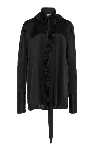 Shop Maggie Marilyn Second Nature Silk Shirt In Black