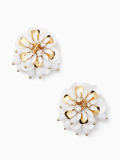 Shop Kate Spade Vibrant Life Statement Studs In White