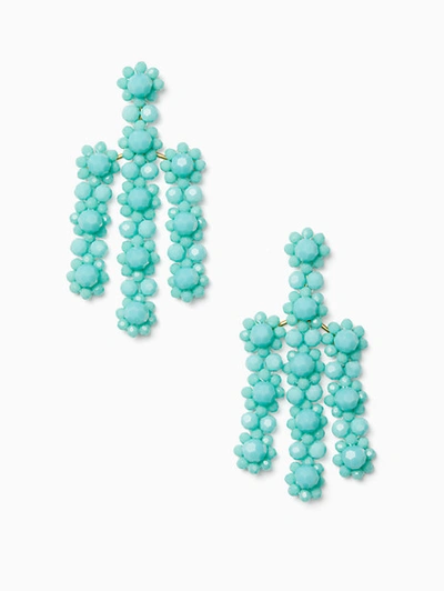 Shop Kate Spade The Bead Goes On Statement Earrings In Turquoise