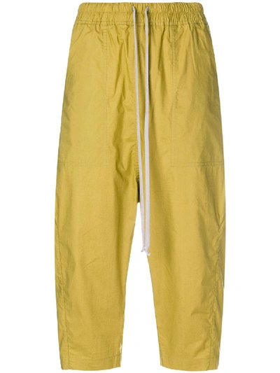 Shop Rick Owens Drkshdw Drawstring Cropped Trousers