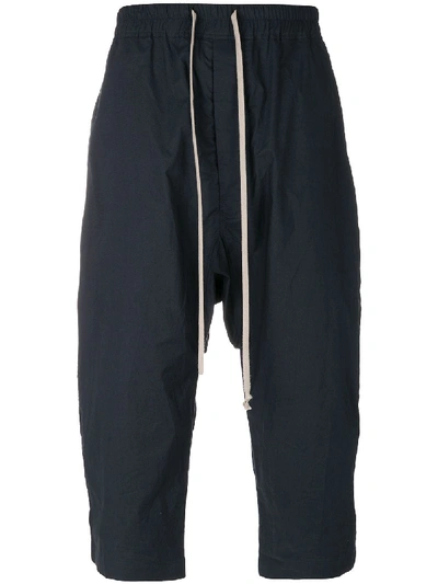 Shop Rick Owens Drkshdw Drop-crotch Cropped Trousers