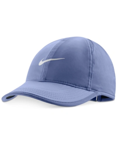 Shop Nike Featherlight Cap In Purple Slate/vast Grey