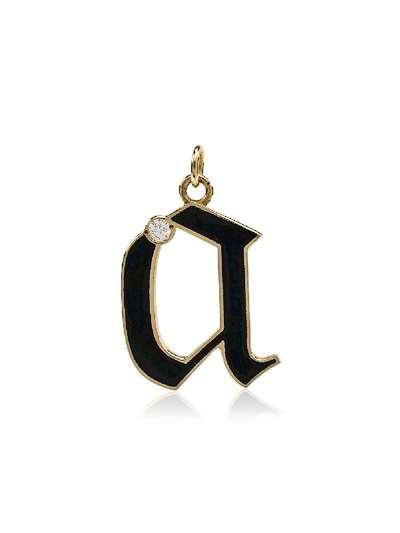 Shop Foundrae Diamond Point A Initial Charm