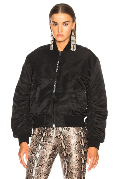 Shop Acne Studios Clea Bomber Jacket In Red