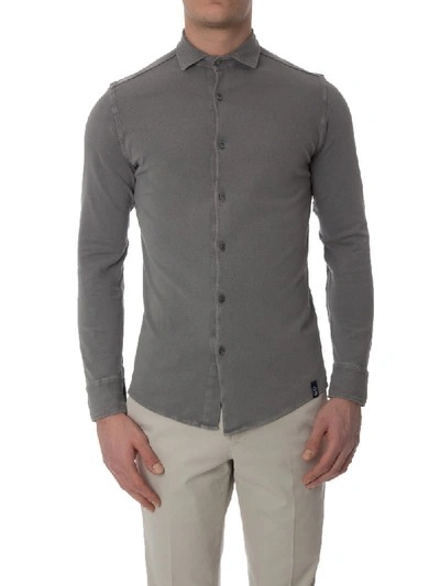 Shop Drumohr Polo Shirt  In Gray
