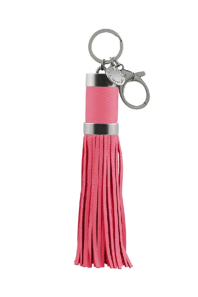 Shop Rebecca Minkoff Power Tassel Keychain In Neon Pink