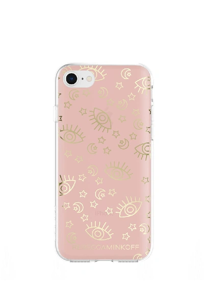 Shop Rebecca Minkoff Metallic Galaxy Case For Iphone 8 & Iphone 7 In Rose Gold