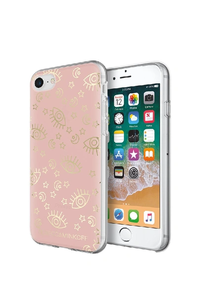 Shop Rebecca Minkoff Metallic Galaxy Case For Iphone 8 & Iphone 7 In Rose Gold