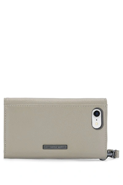 Shop Rebecca Minkoff Love Lock Wristlet For Iphone 8 & Iphone 7 In Putty