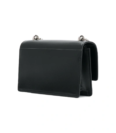 Shop Saint Laurent Mini Sunset Chain Wallet Bag In Black