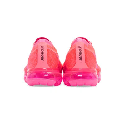 Shop Nike Pink Air Vapormax Flyknit Sneakers