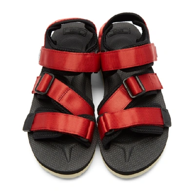 Shop Suicoke Red Kisee-v Sandals