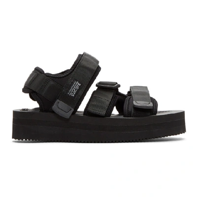 Shop Suicoke Black Kisee-vpo Platform Sandals