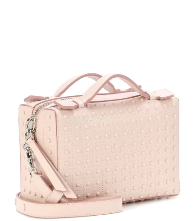 Shop Tod's Gommino Leather Shoulder Bag In Pink