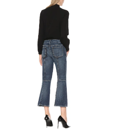 Shop Alexander Mcqueen Cropped Jeans In Blue