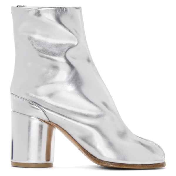 margiela silver tabi boots