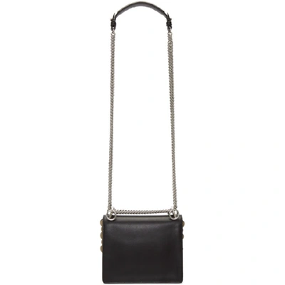 Shop Fendi Black Small Pearl 'kan I' Bag