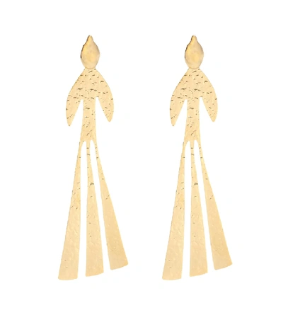 Shop Jw Anderson Hammered Bird Gold-plated Earrings