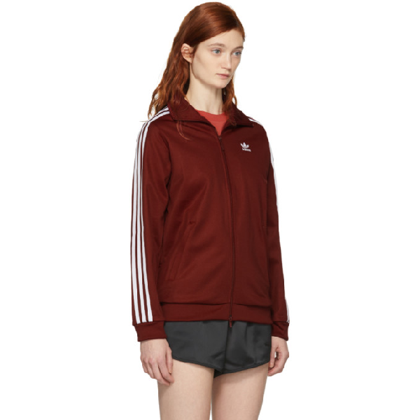 bb track jacket maroon