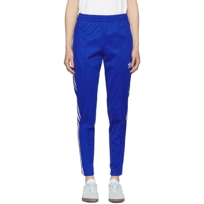 Shop Adidas Originals Blue Franz Beckenbauer Track Pants