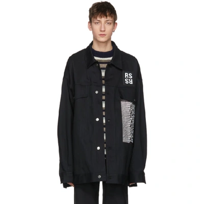 Raf Simons Black Joy Division Unknown Pleasures 'substance' Denim