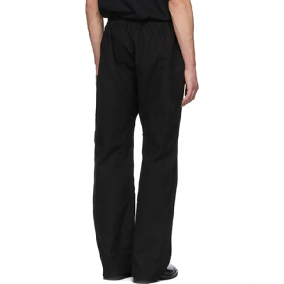 Shop Raf Simons Black Long Elastic Trousers In 00099 Black