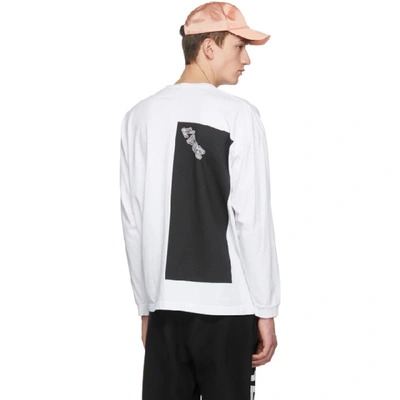 Shop Some Ware Ssense Exclusive White Colorblock 'the New Body' T-shirt