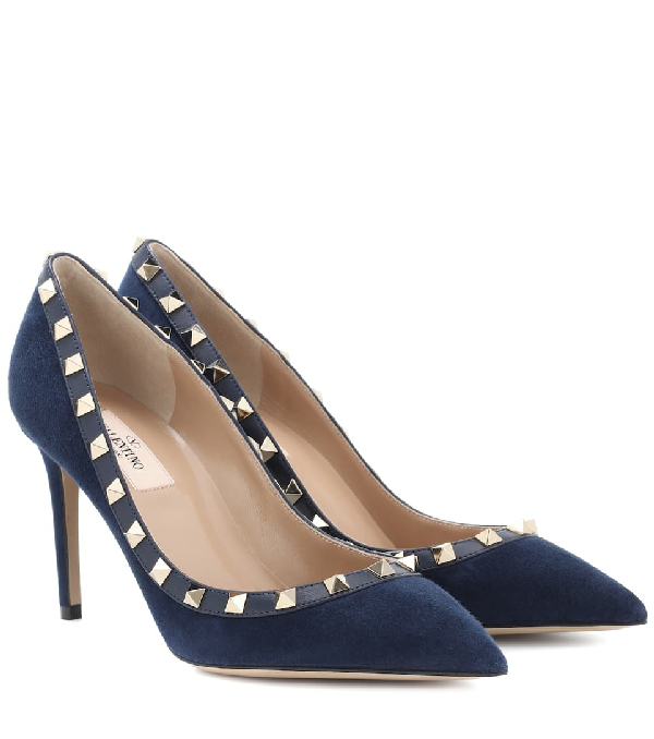 navy rockstud valentino shoes