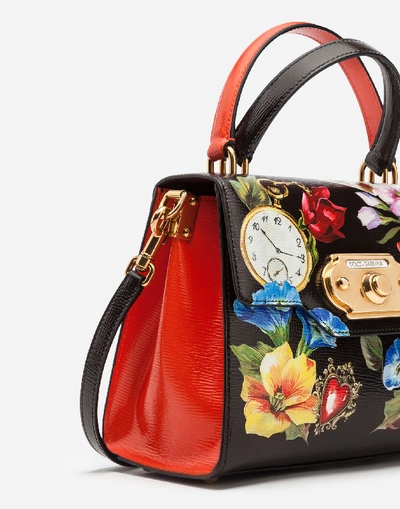 Shop Dolce & Gabbana Medium Welcome Bag In Printed Calfskin In Multicolor