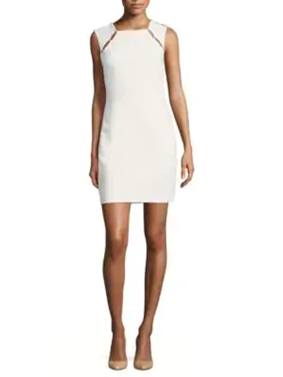 Shop Alice And Olivia Kristiana Pearl Dress In Off White