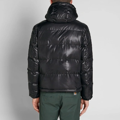 Shop Mki Hooded Down Jacket In Black