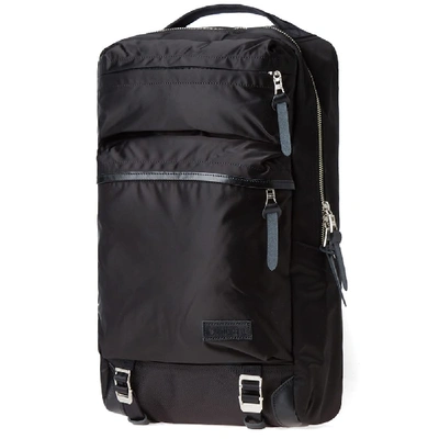 Shop Master-piece Lightning Zip Backpack In Black