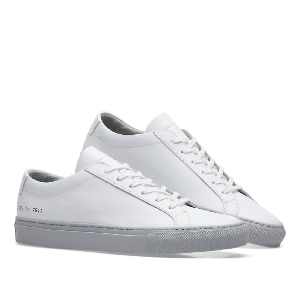 Common Projects Achilles Low Coloured Sole In White | ModeSens