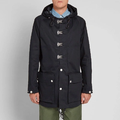 Shop Nigel Cabourn Authentic Cameraman Fishtail Parka In Blue