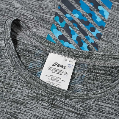 Shop Asics Heather Tee In Grey