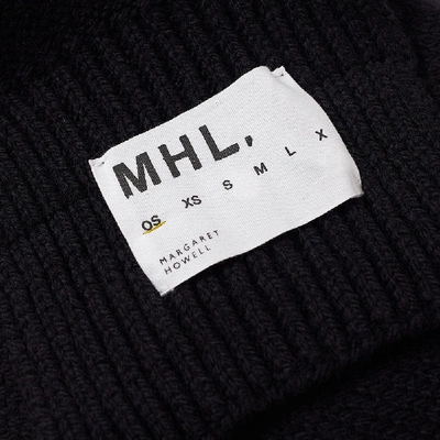Shop Mhl By Margaret Howell Chunky Scarf In Black