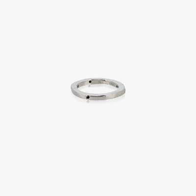 Shop Holly Ryan Silver Wabi Sabi Ring With Sapphire In Metallic