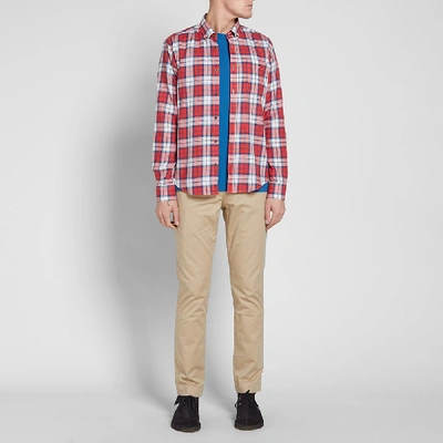 Shop Barbour International Steve Mcqueen Patrol Shirt In Red