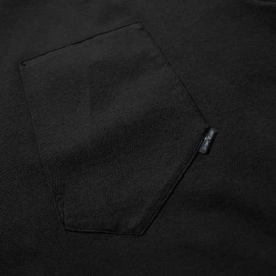 Shop Stone Island Shadow Project Long Sleeve Mako Jersey Pocket Tee In Black