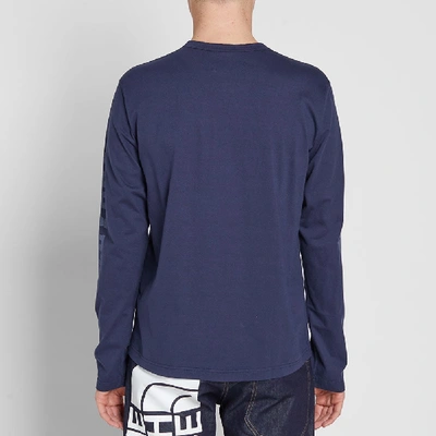 Shop Junya Watanabe Man X Carhartt Long Sleeve Tee In Blue