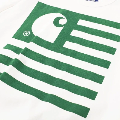 Shop Junya Watanabe Man X Carhartt Logo Tee In White