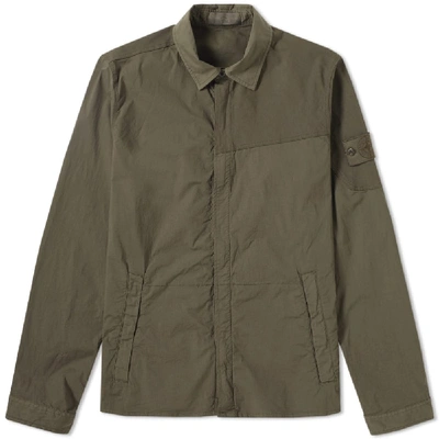 Shop Stone Island Ghost Piece Overshirt In Green