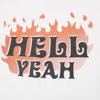 Shop Strangers Hell Yeah Tee In White